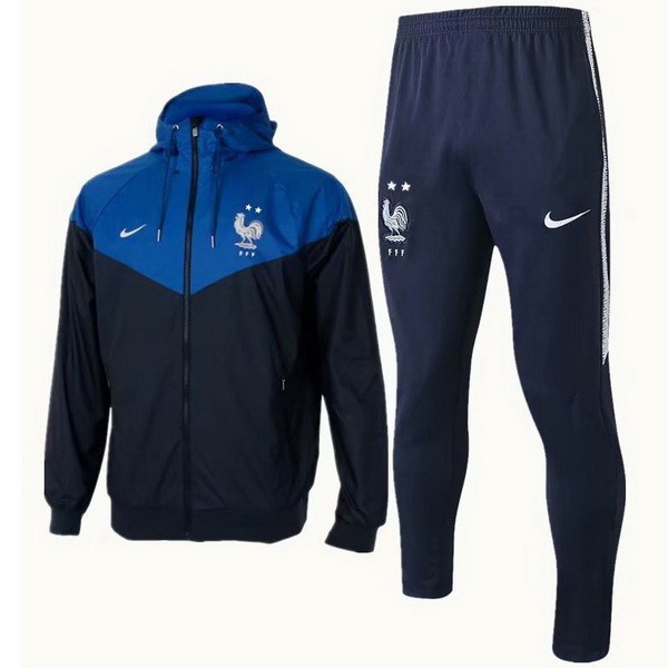 Windjacke Frankreich 2018 Blau Fussballtrikots Günstig